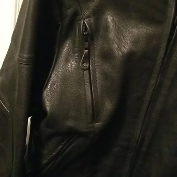 Women's leather motorcycle jacket - Picture 4 of 16